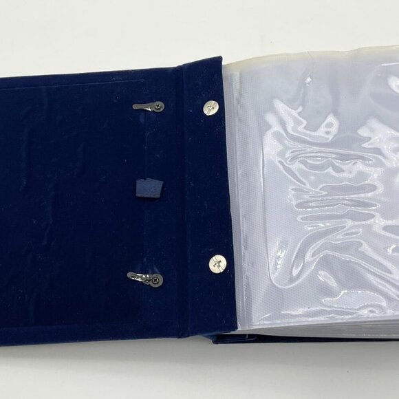 Vintage International Silver Co Photo Album With Silver & Brass Cover And Blue V - Picture 5 of 5